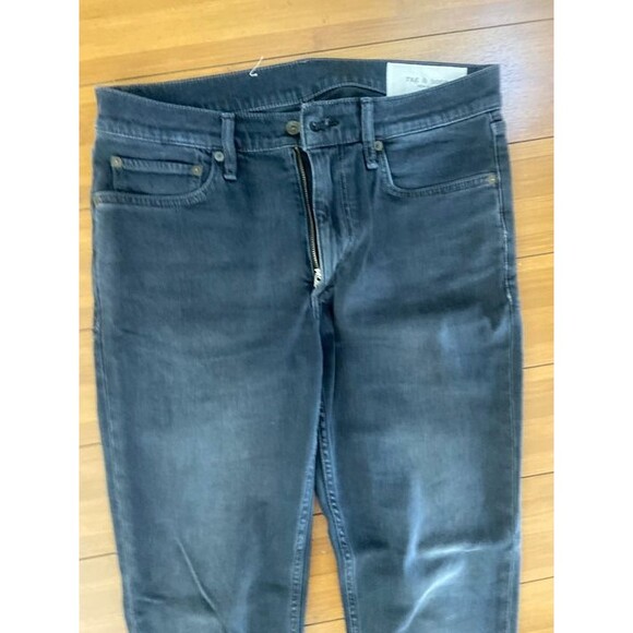 Rag & Bone Fit 2 Slim Black Washed Gray Minna Jeans Men's 30 x 32 - Picture 5 of 7